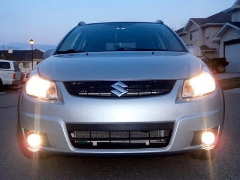 Bumper Fog Lamps Driving Lights Kit with Built-In DRLs for 2006-2014 Suzuki SX4