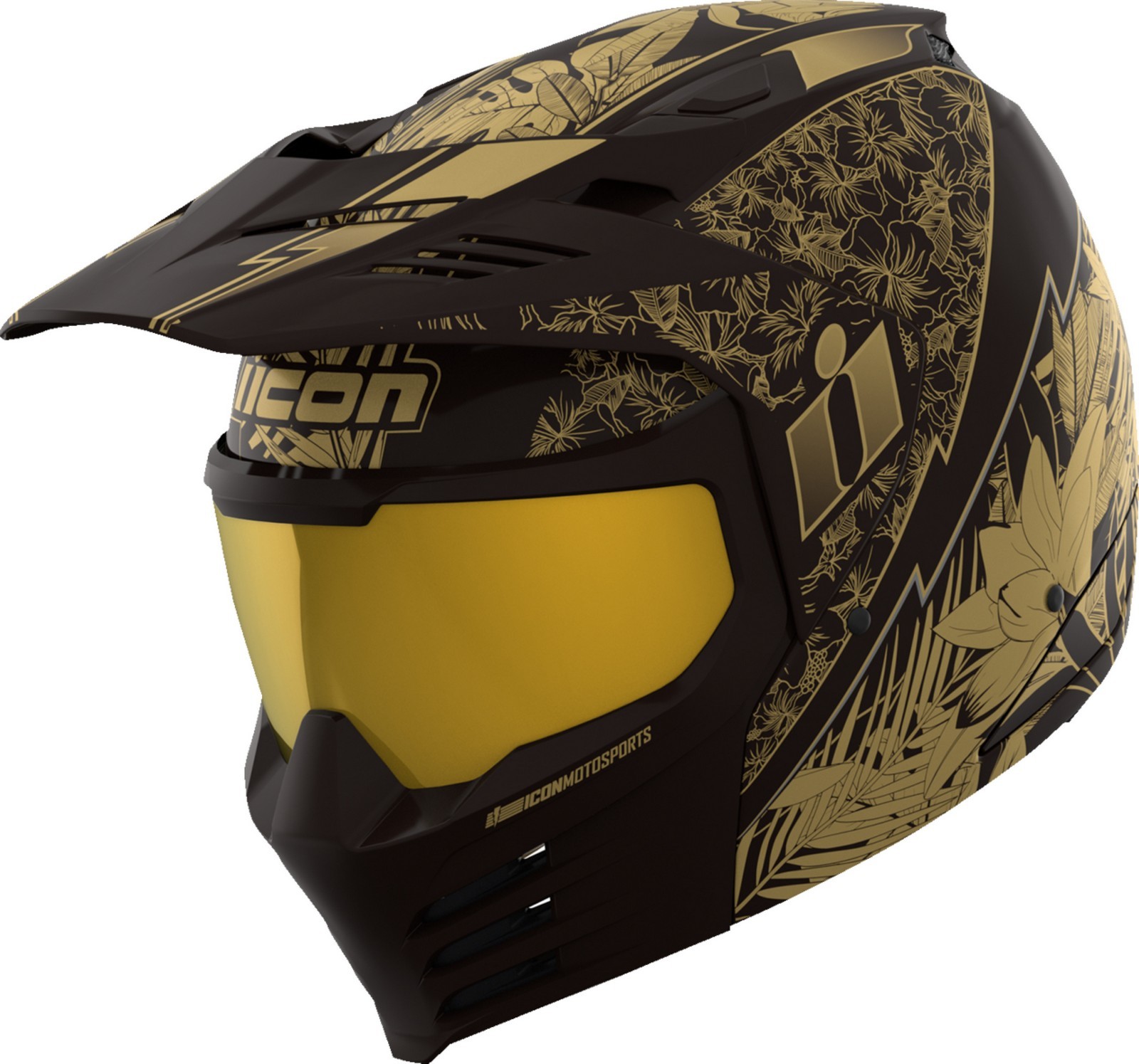 Icon Elsinore Kaonohi Modular Motorcycle Helmet Black