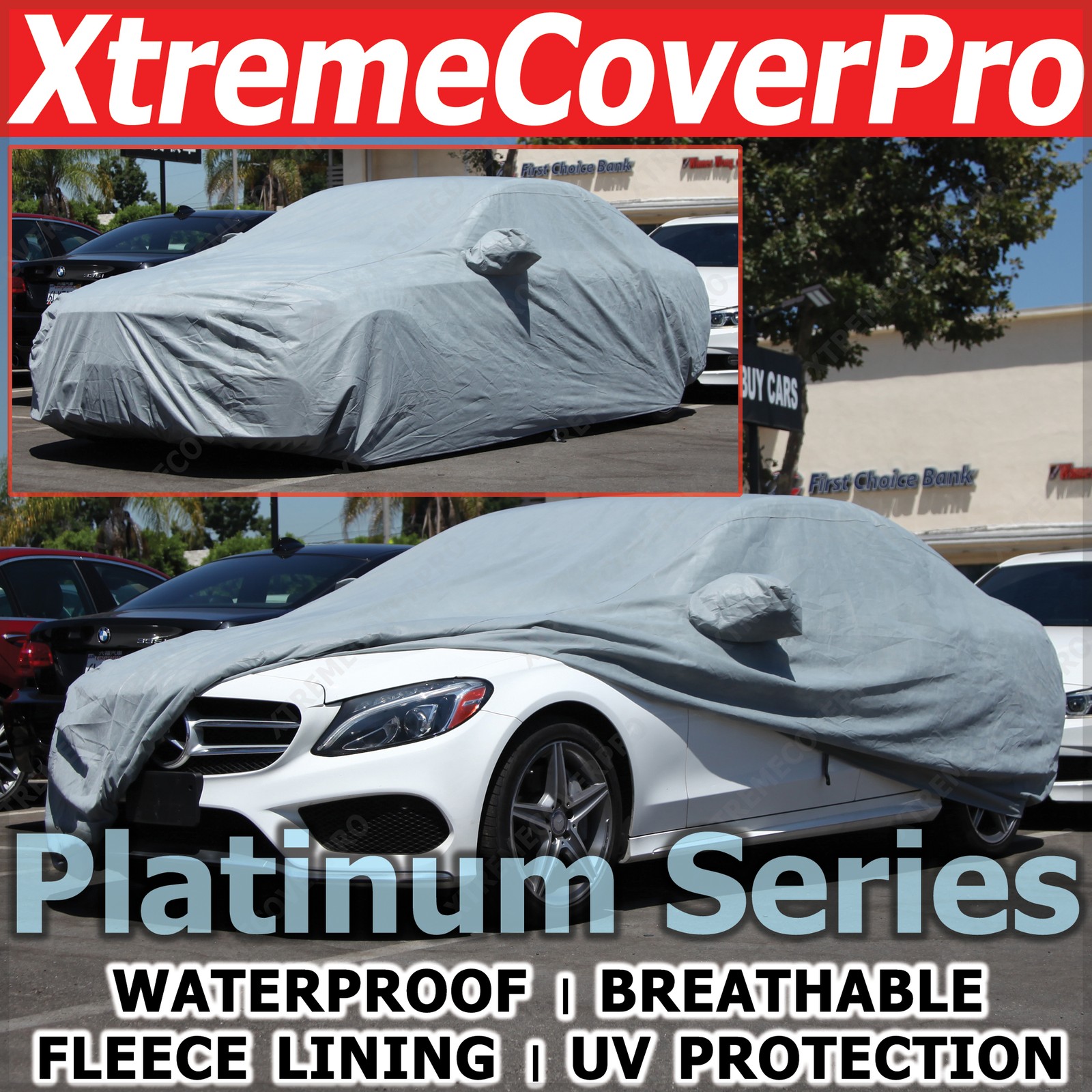 2015 PORSCHE 911 Targa 4 Targa 4S Waterproof Car Cover w/Mirror Pockets - Gray