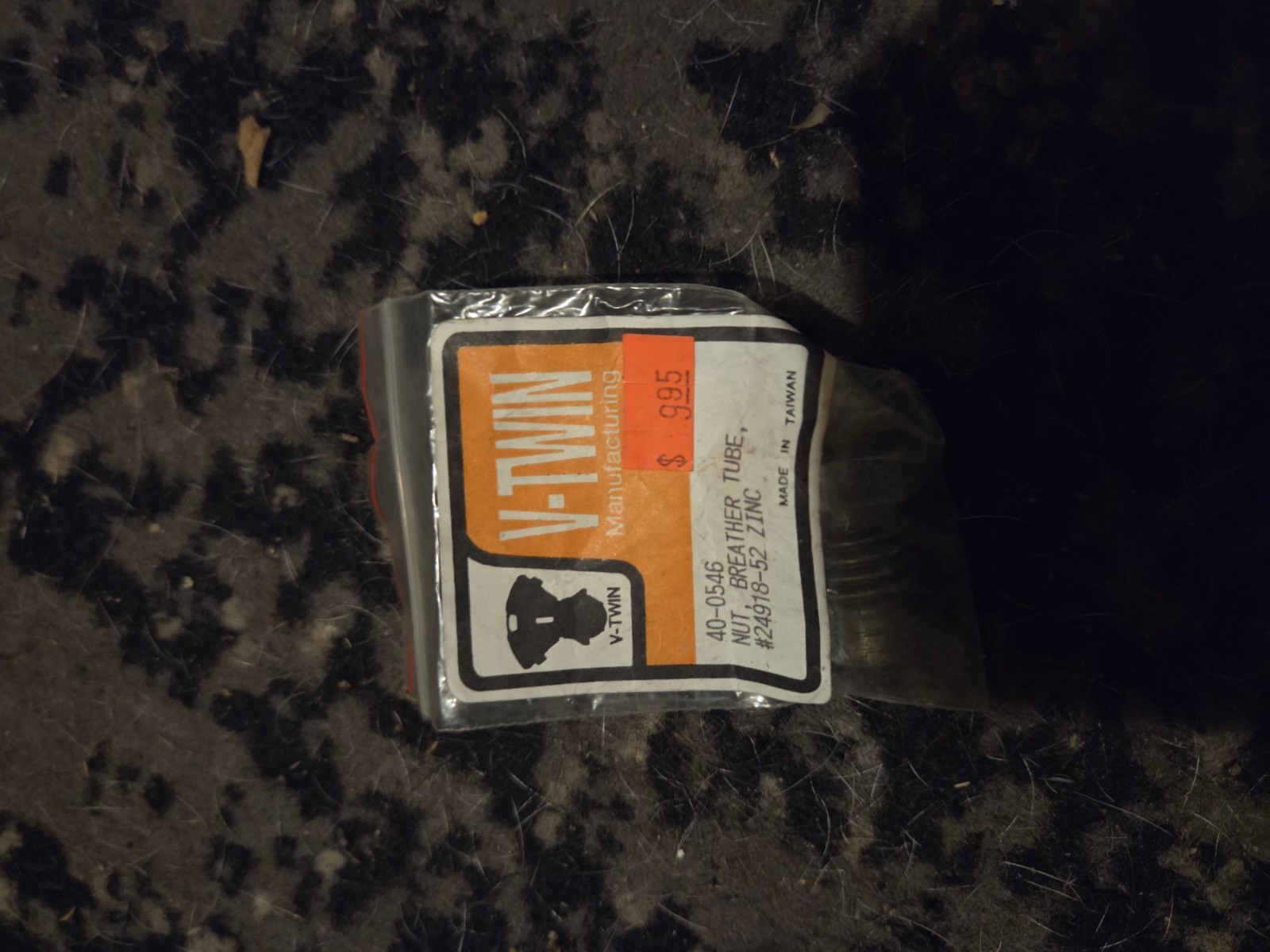 NOS Harley Sportster Ironhead Oil Filter Element 63840-53 & Breather Nut...