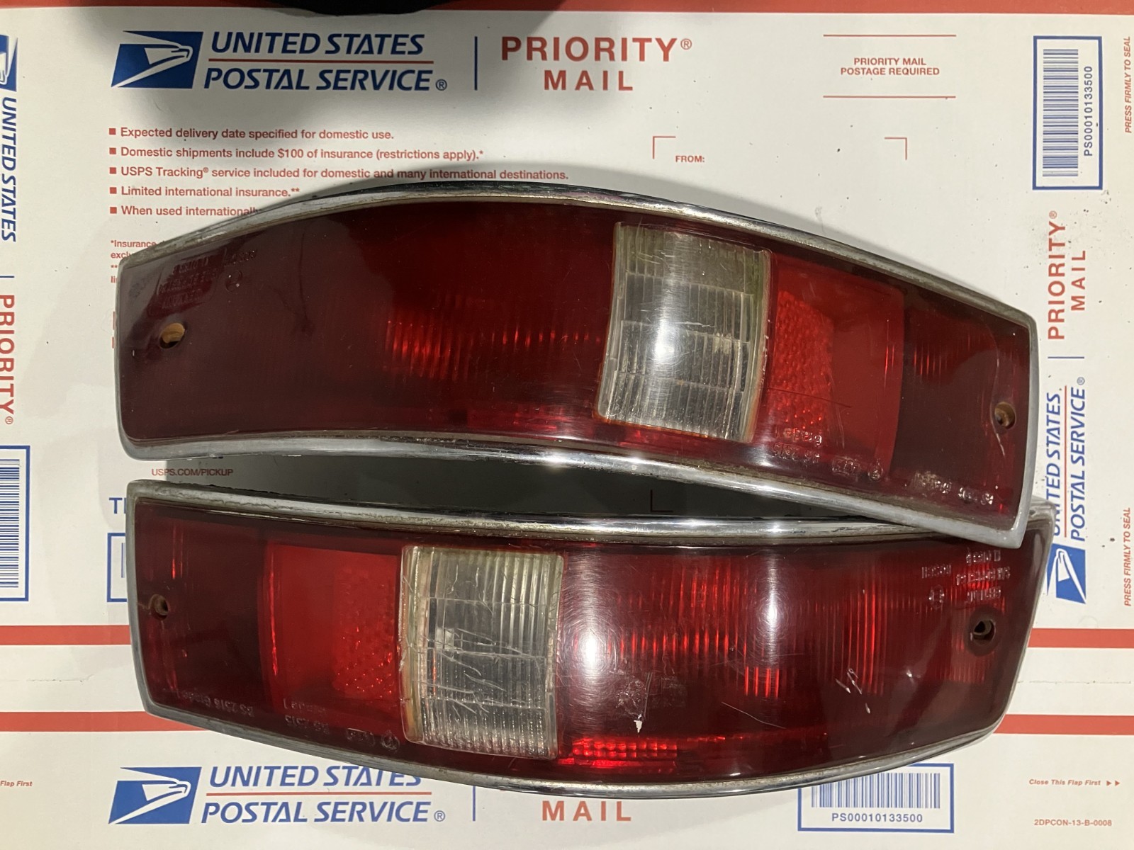 Original Porsche 911 912 SWB Tail lights Housings 1966 1967 1968