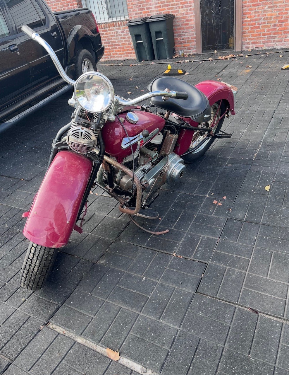Motorcycle, 1949 Harley-Davidson WL 45 ci Flathead, Vintage restored