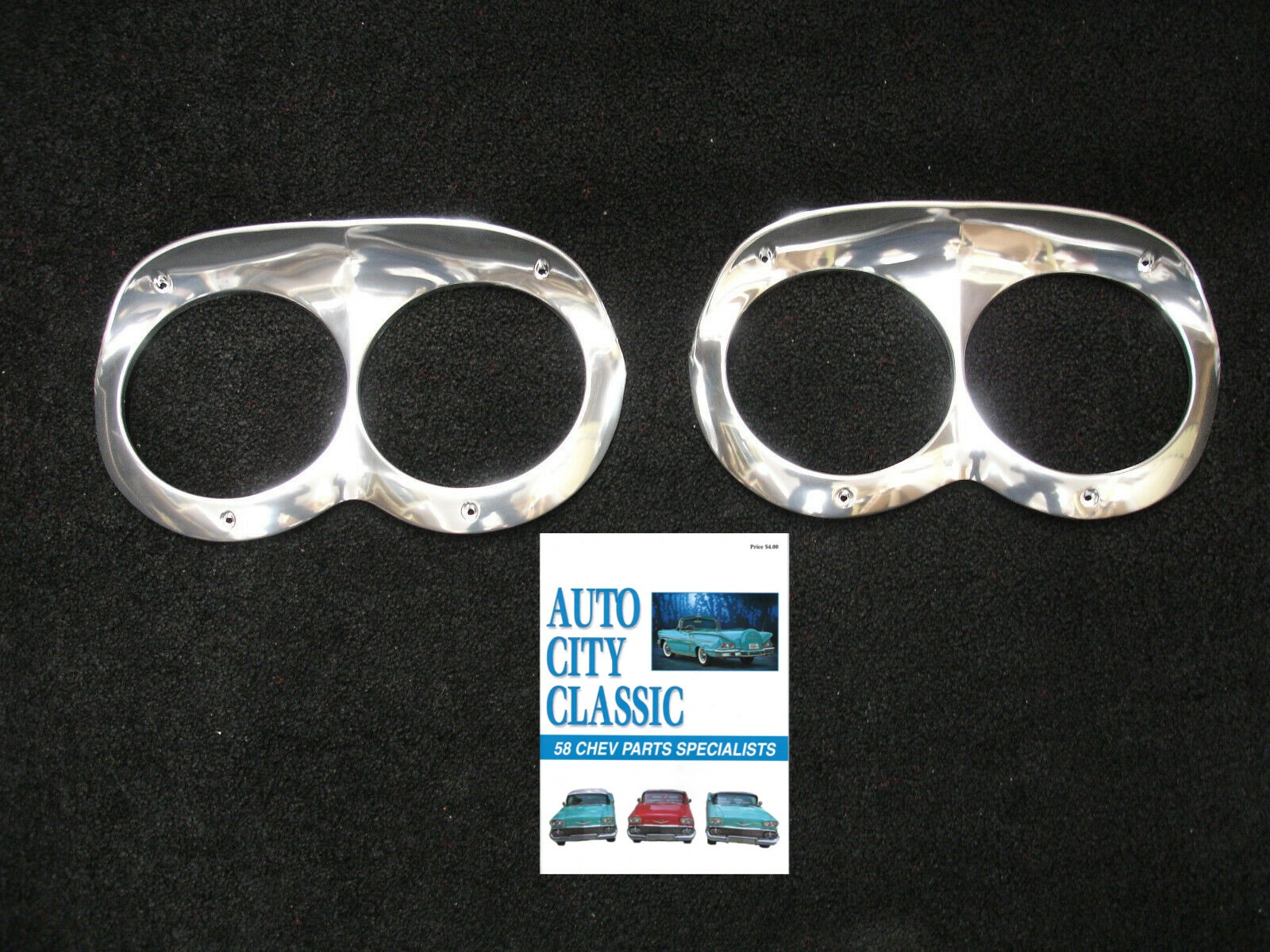 1958 Chevrolet headlight bezel NEW