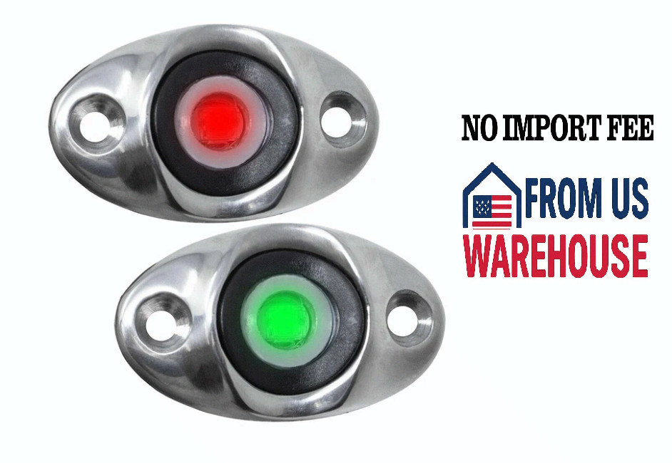 TACO Marine Surface Mount LED Side Navigation Light Set - 1-3/4\ TACO Marine Surface Mount LED Side Navigation Light Set - 1-3/4\
