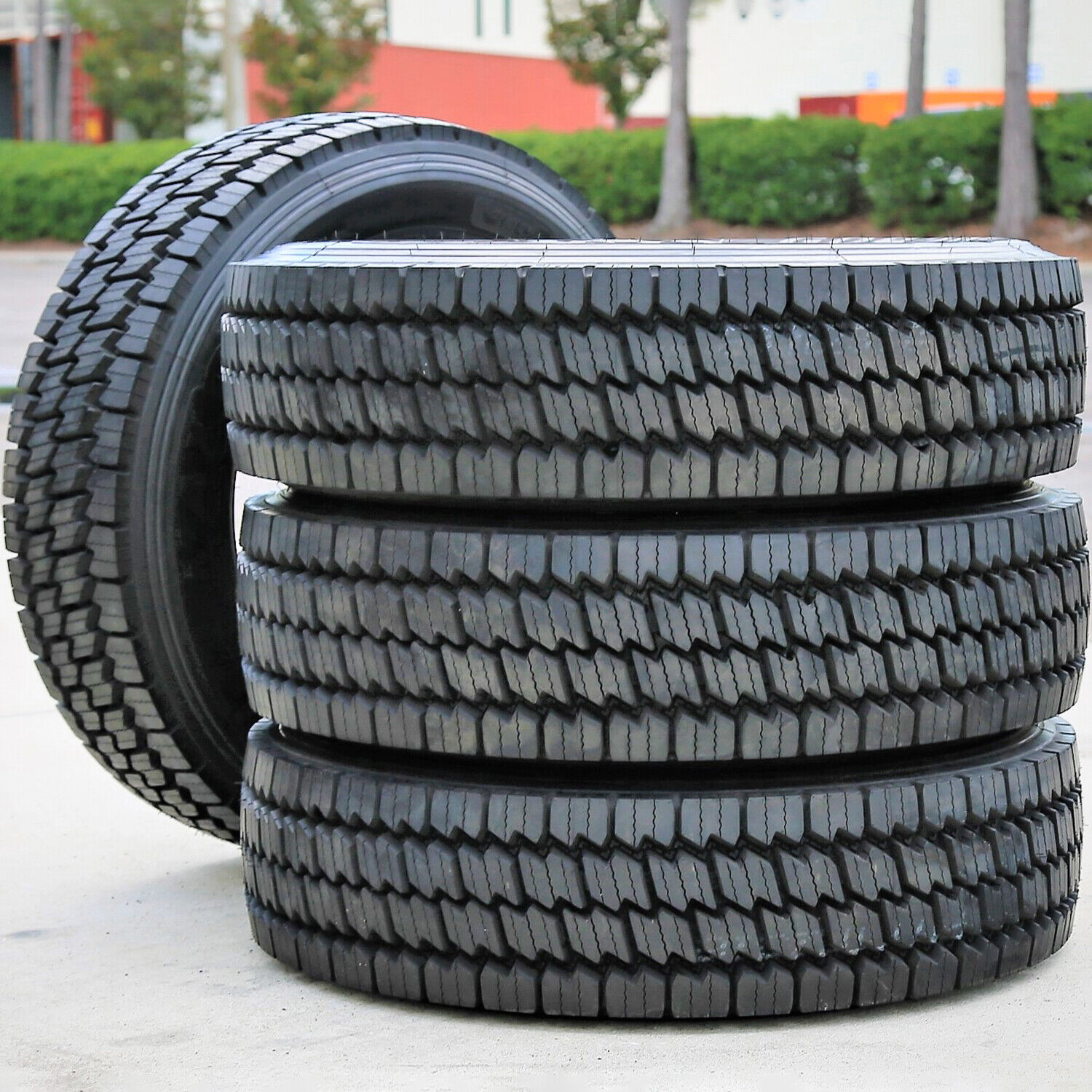 4 Tires Green Max GDR202 225/70R19.5 Load G 14 Ply Drive Commercial