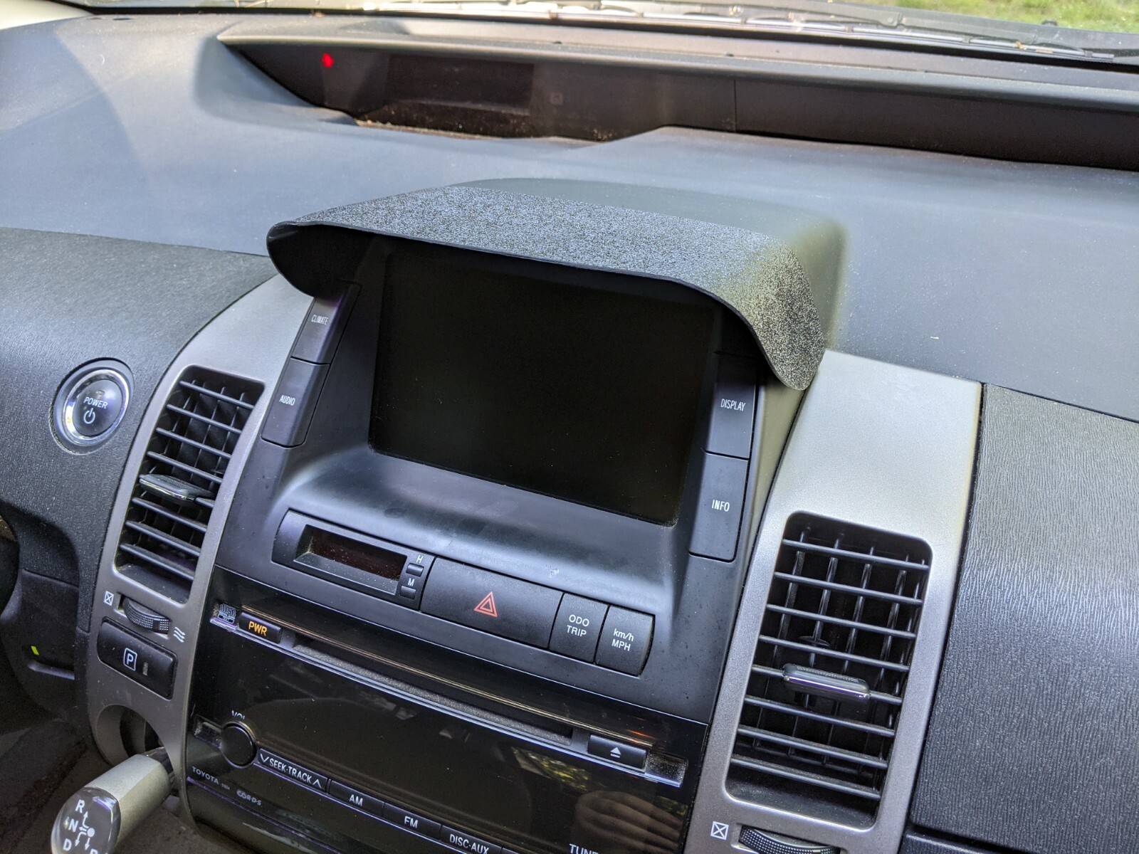 04-09 Prius MFD Display Protective Sun Visor Display Cover Glare Screen