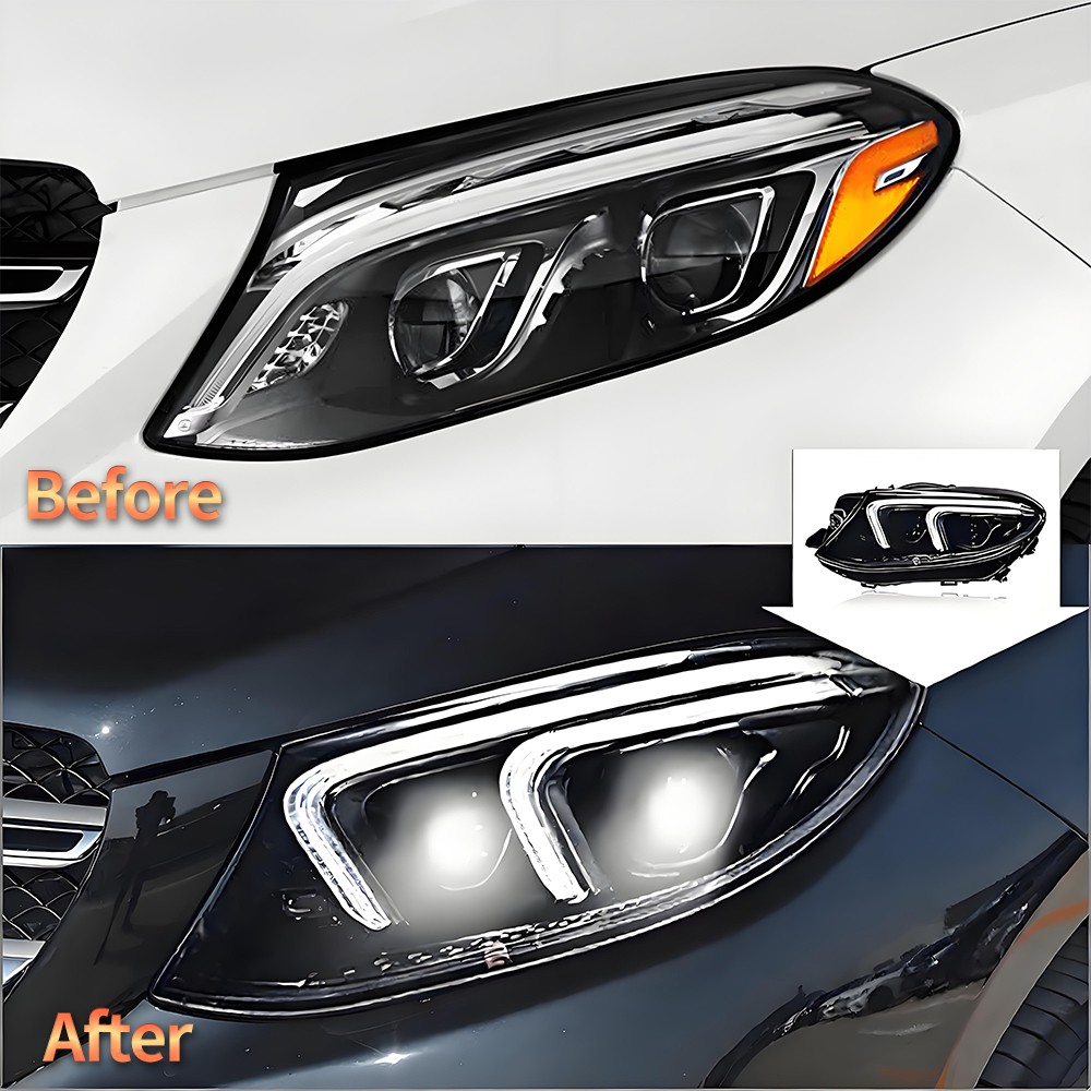 For 2016-2019 Mercedes Benz GLE W166 W167 Upgrade 2022 LED Headlight Headlamp