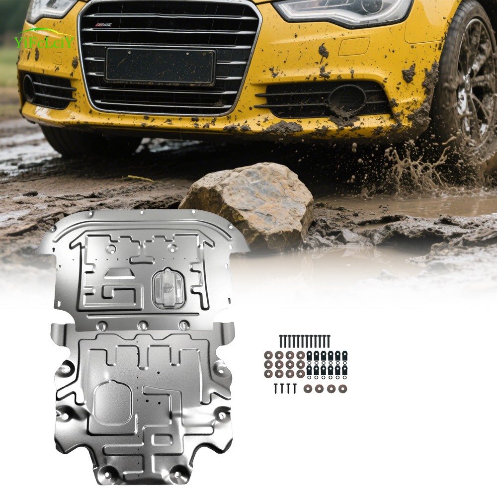 Heavy Duty Skid Plate For A6 S6 2012-2018 Engine Splash Shield Metal