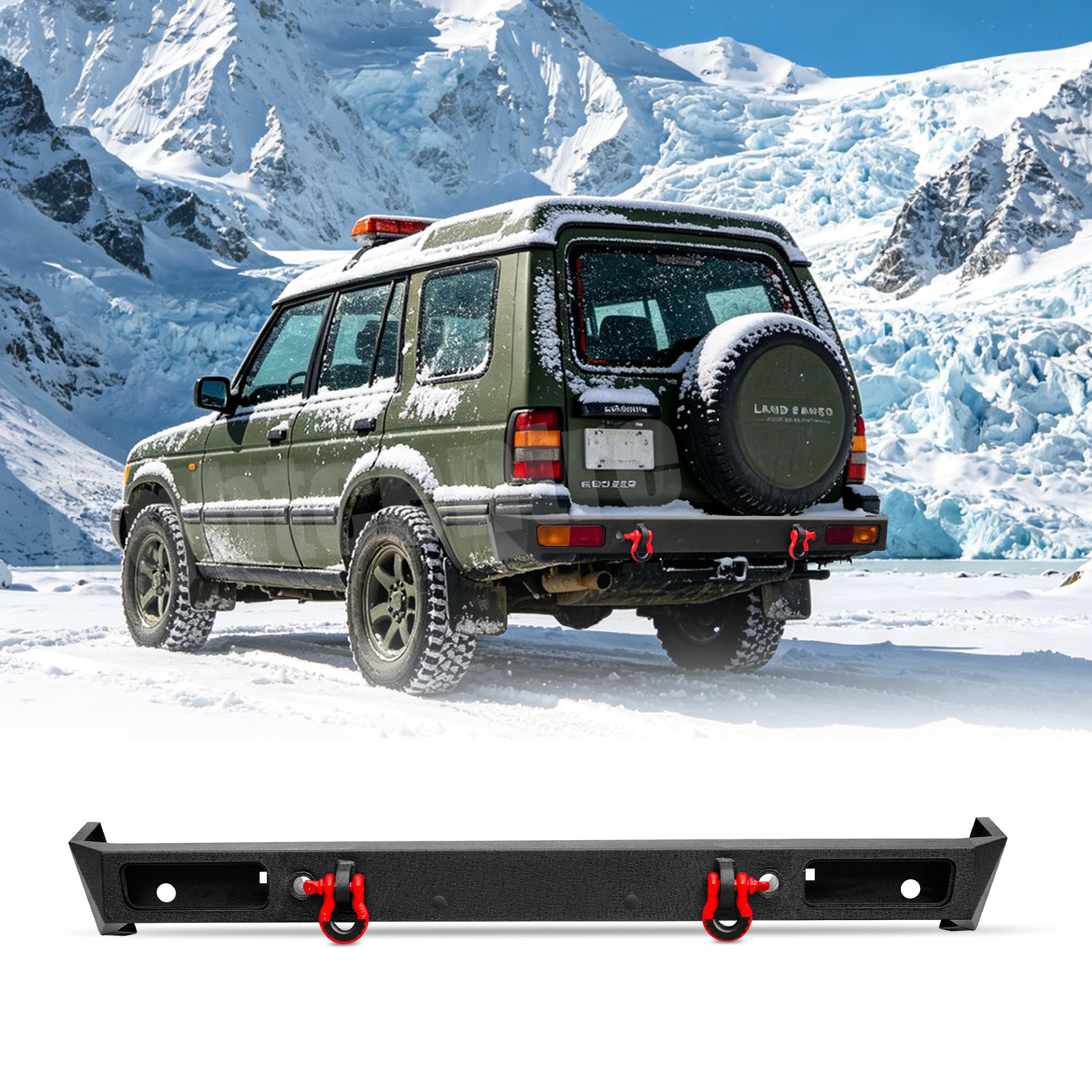 Aaiwa FIT 1999-2004 Land Rover Discovery II Rear Bumper with 2xD-Rings