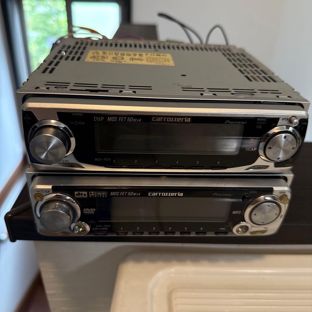 Pioneer Carrozzeria DVH-P007 DVD MEH-P077 MD Car Stereo Head Unit Set