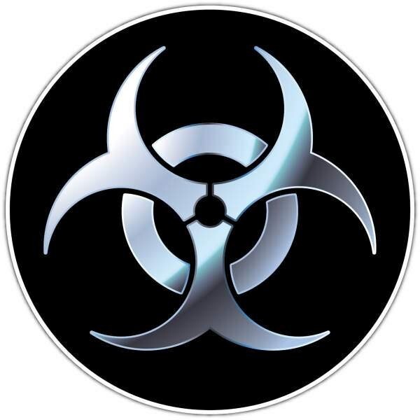 Biohazard Biological Hazard Sign Car Bumper Window Locker Sticker Decal 4.6 Biohazard Biological Hazard Sign Car Bumper Window Locker Sticker Decal 4.6