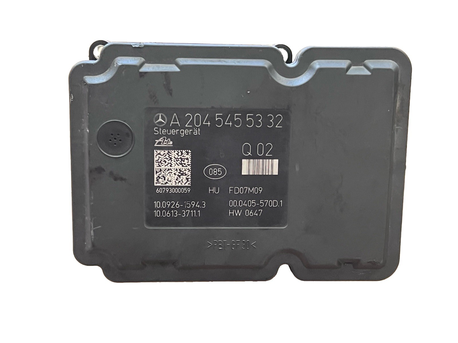 08-11 MERCEDES C350 ANTI LOCK BRAKES BRAKE ABS PUMP CONTROL MODULE A2045455332
