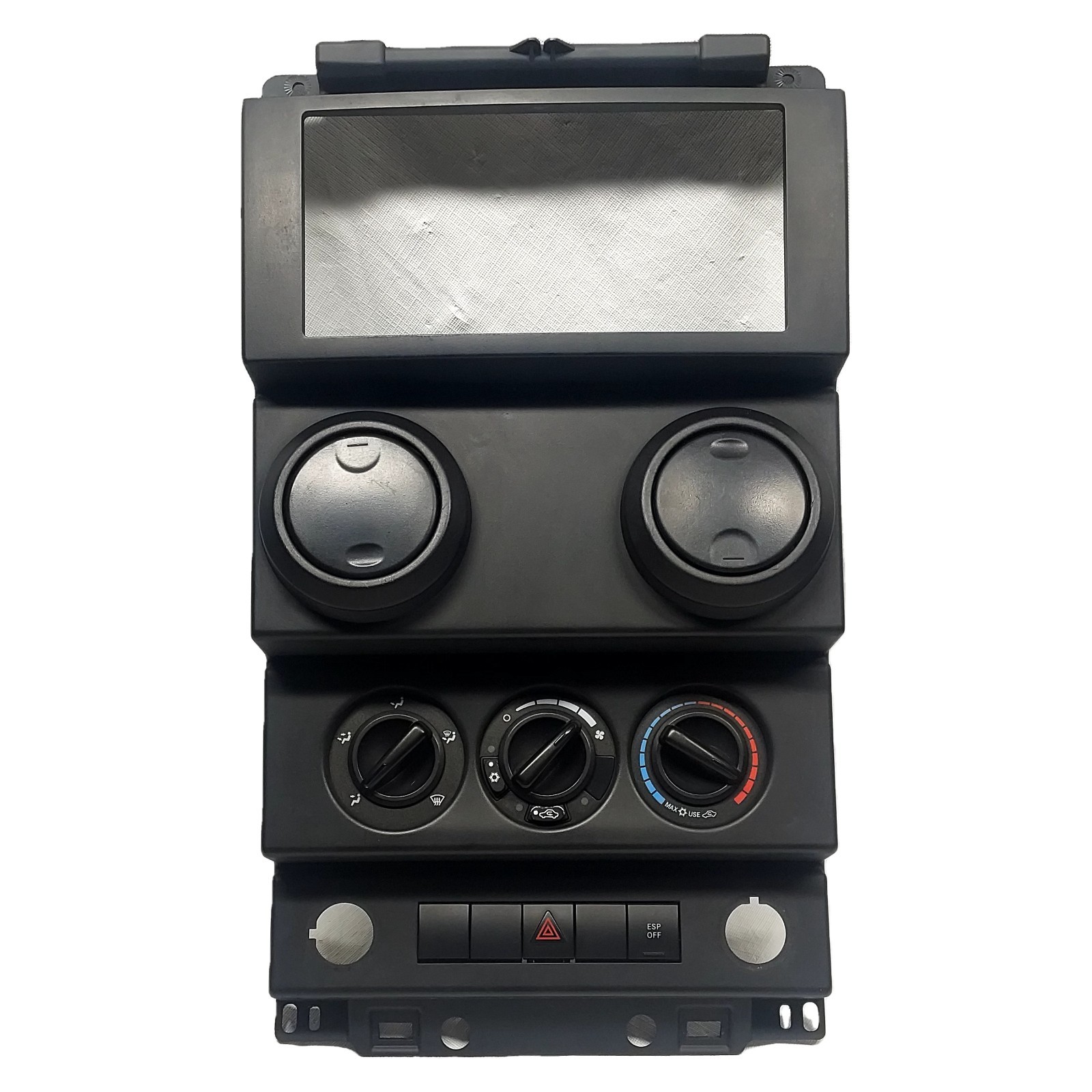 2007-2010 Jeep Wrangler JK Center Dash Bezel Manual Windows HVAC Hazards Vents