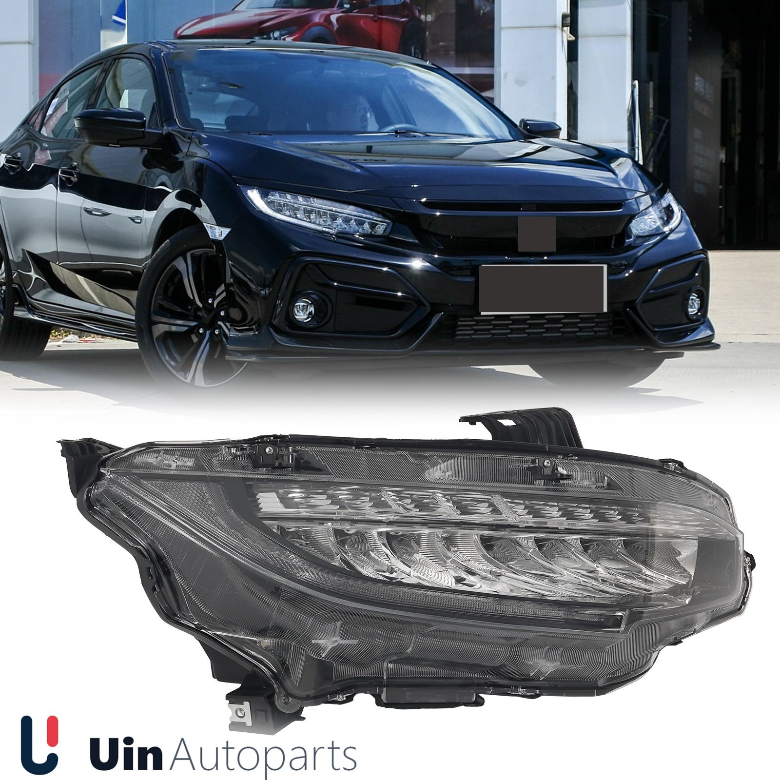 Fit 2016-2019 Honda Civic Touring Full LED Headlight Assembly Passenger Side RH Fit 2016-2019 Honda Civic Touring Full LED Headlight Assembly Passenger Side RH