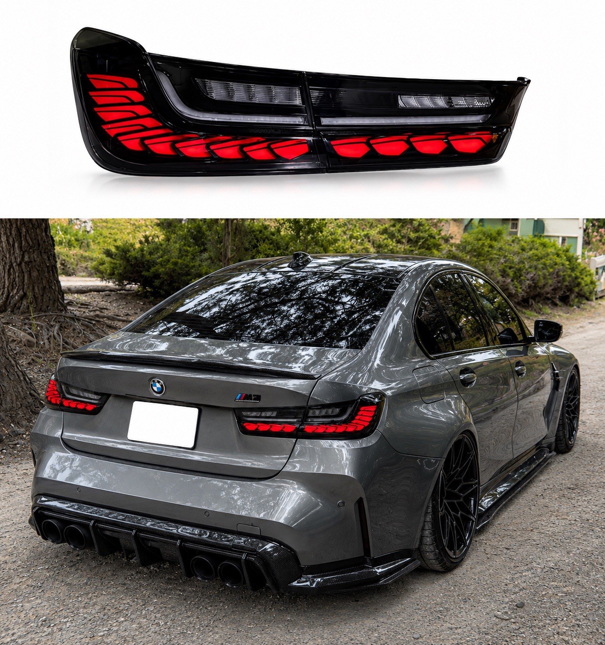2019-2026 BMW 3 Series G20 G28 G80 M3 M340i 330i 330e GTS Style LED Taillights