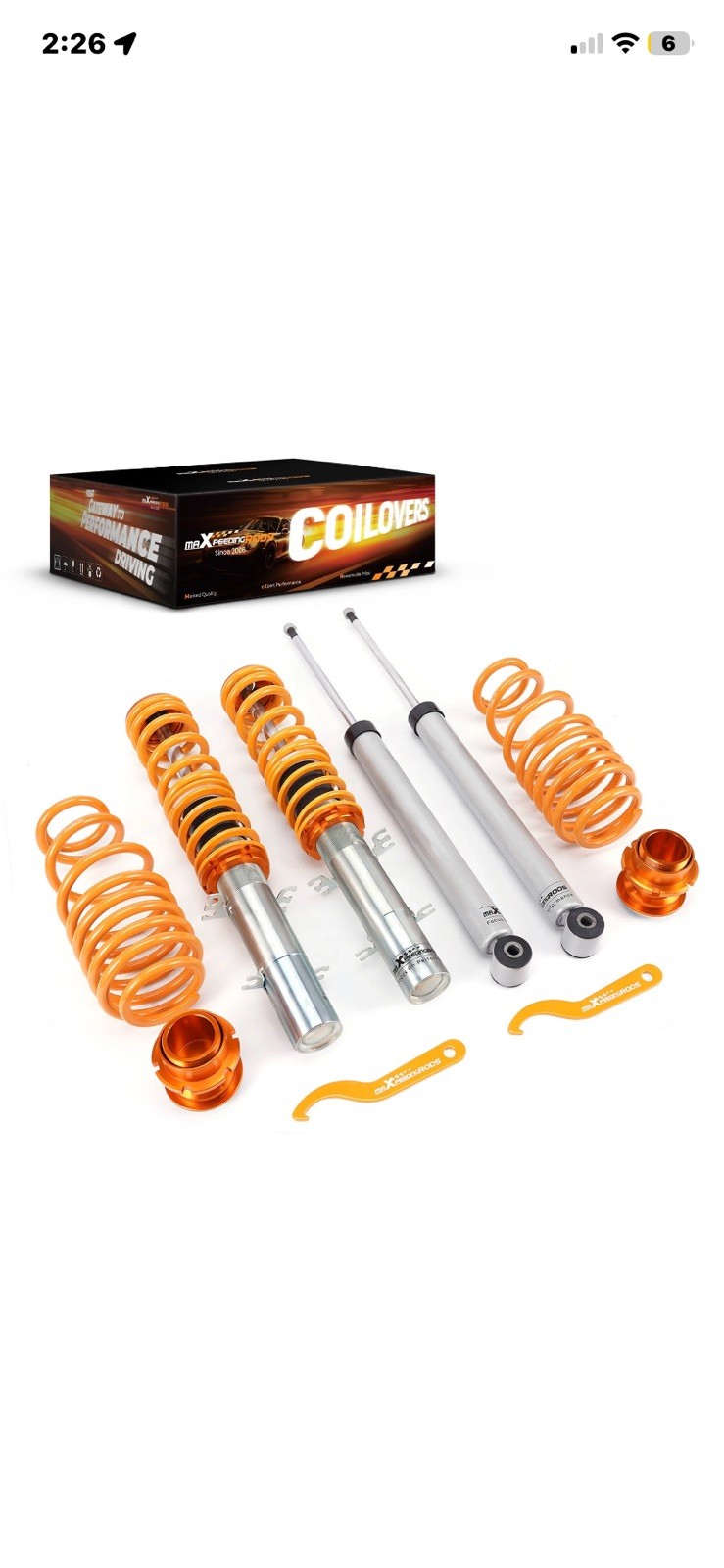 Maxpeedingrods Coilovers Suspension Kit For Volkswagen MK4 Golf & Jetta 99-05