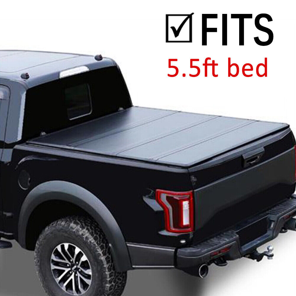 4 Fold Soft 5.5ft Tonneau Cover for For 15-22 Ford F150 Extra Short Truck Bed