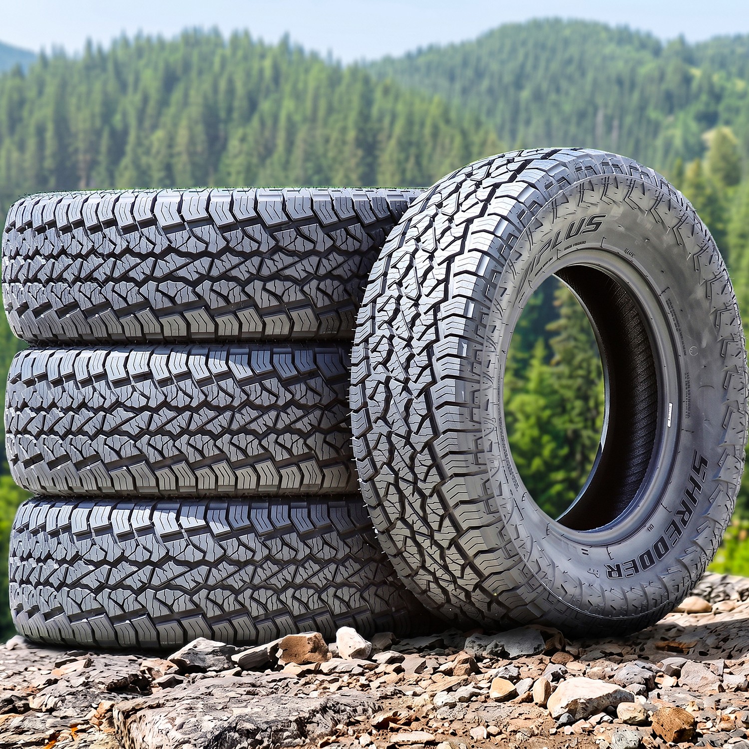 4 Aplus Shredder AT 275/65R17 115T All Terrain Tires 50k Mi Warranty UTQG 660AA