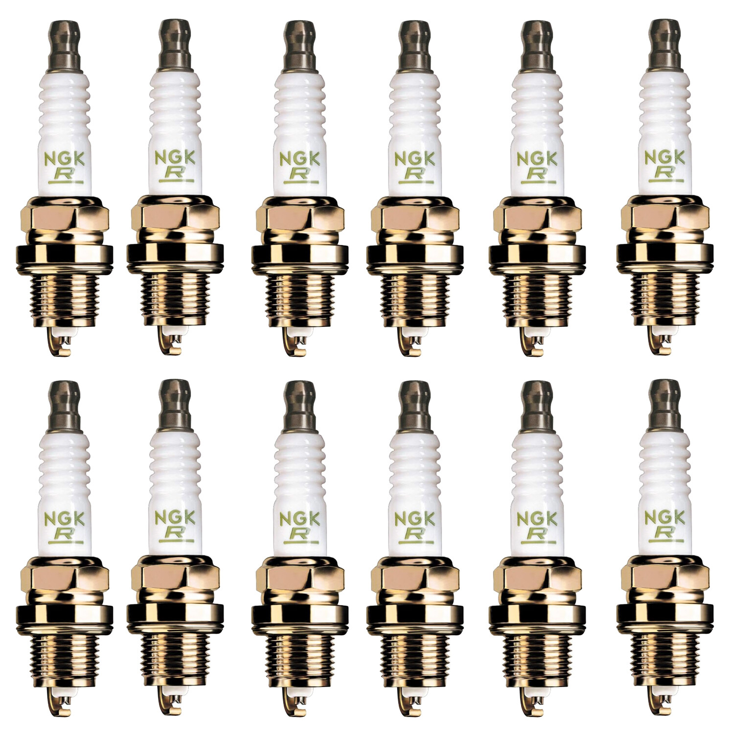 NGK Iridium IX Spark Plug Set (12 Pieces) 5545 For Lamborghini LM002 V12