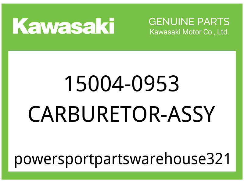 Kawasaki OEM Part 15004-0953 CARBURETOR-ASSY Kawasaki OEM Part 15004-0953 CARBURETOR-ASSY