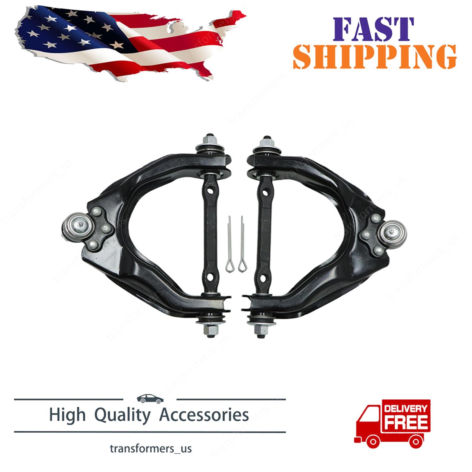 New Front Left and Right Upper Control Arm Set For 97-99 Dodge Dakota Durango