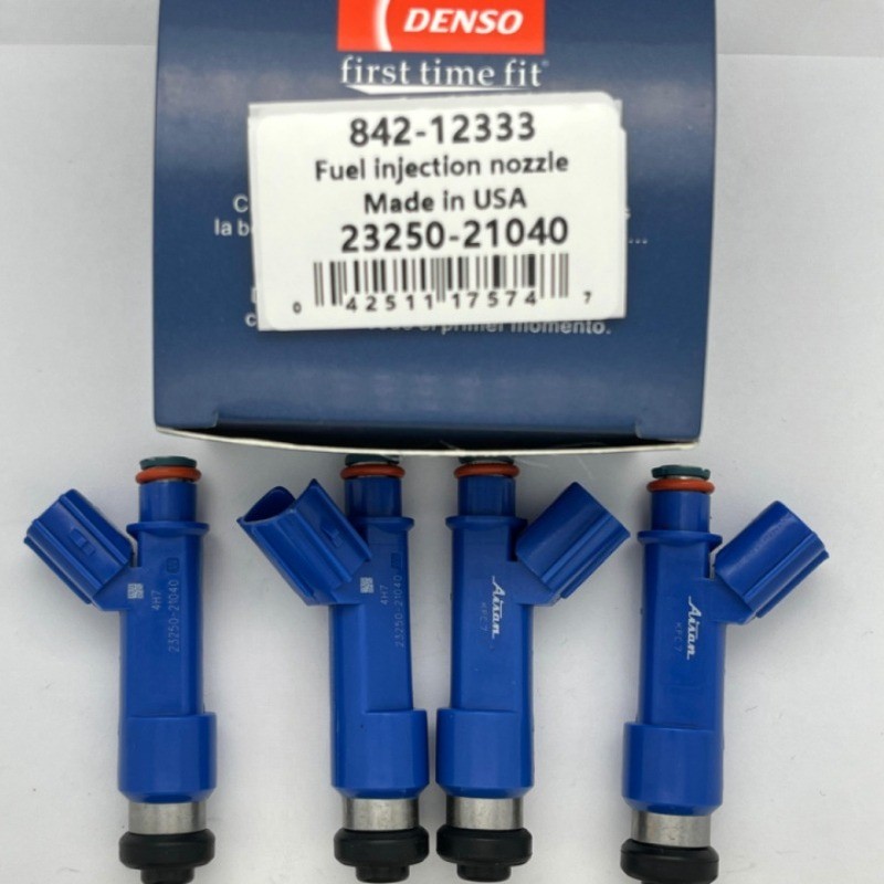 NEW Set of 4 Denso Fuel Injectors 23250-21040 Fits Toyota 2006-2014 Yaris 1.5L