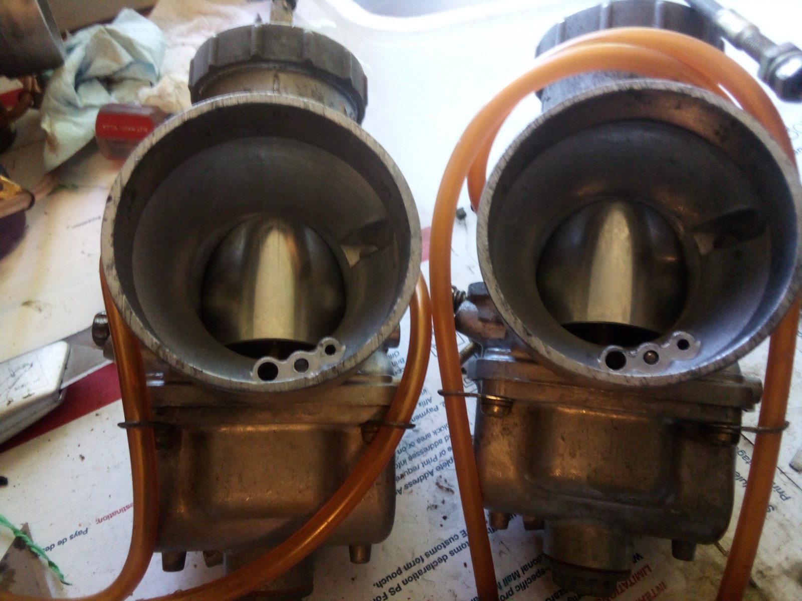 1997 skidoo  formula s 380 OEM mikuni carbs with cables