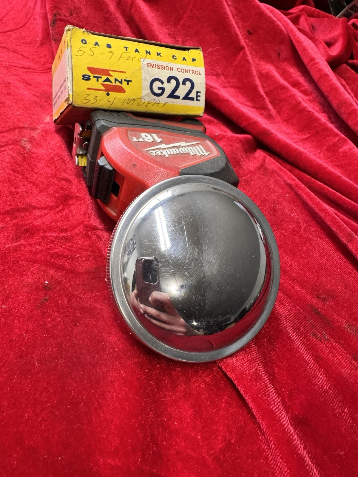 1955 1956 1957 1958 1959 FORD CAR NOS VINTAGE ORIGINAL STANT GAS FUEL CAP