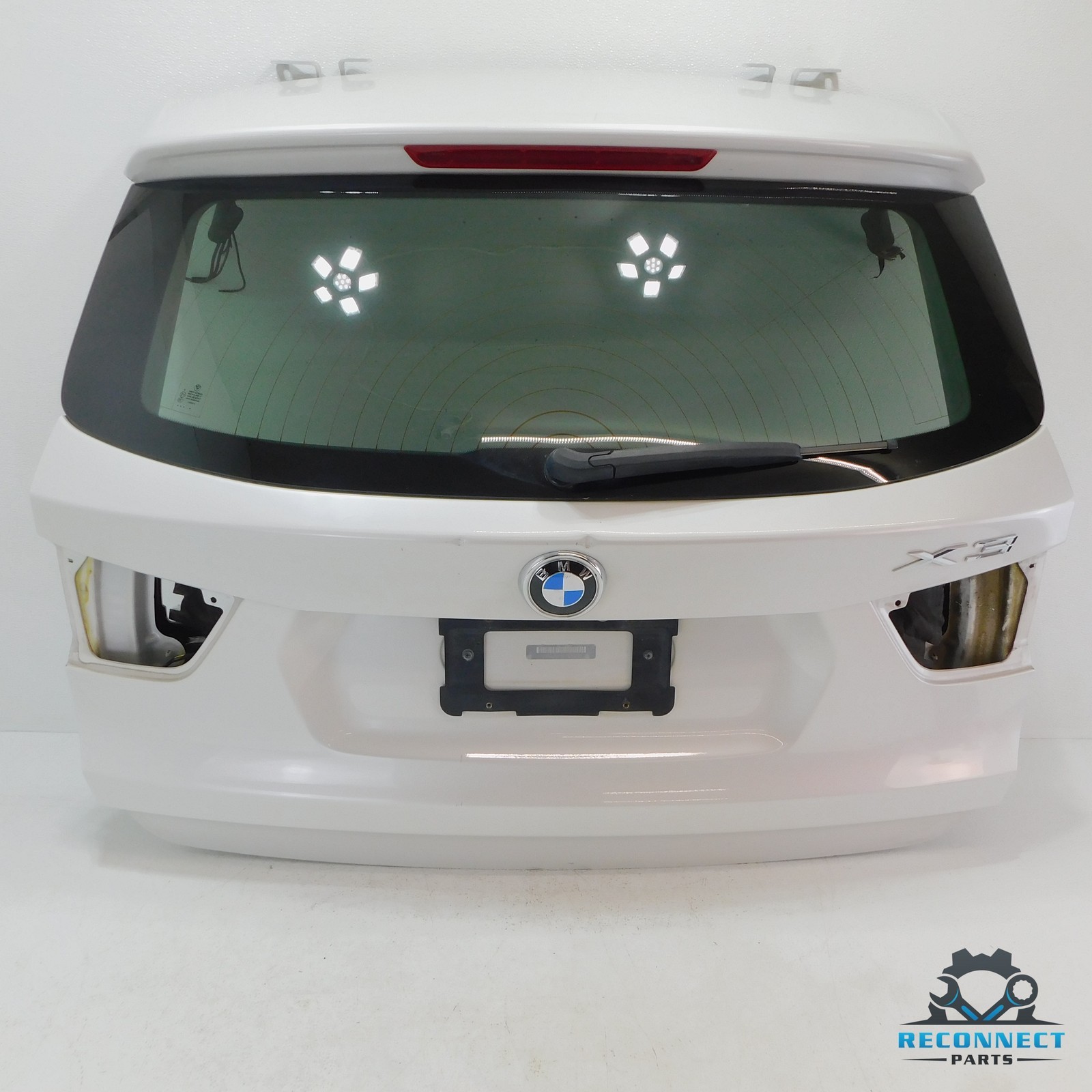 11-17 BMW X3 F25 Rear Trunk Lid Tailgate Liftgate Assembly White 7275066 OEM