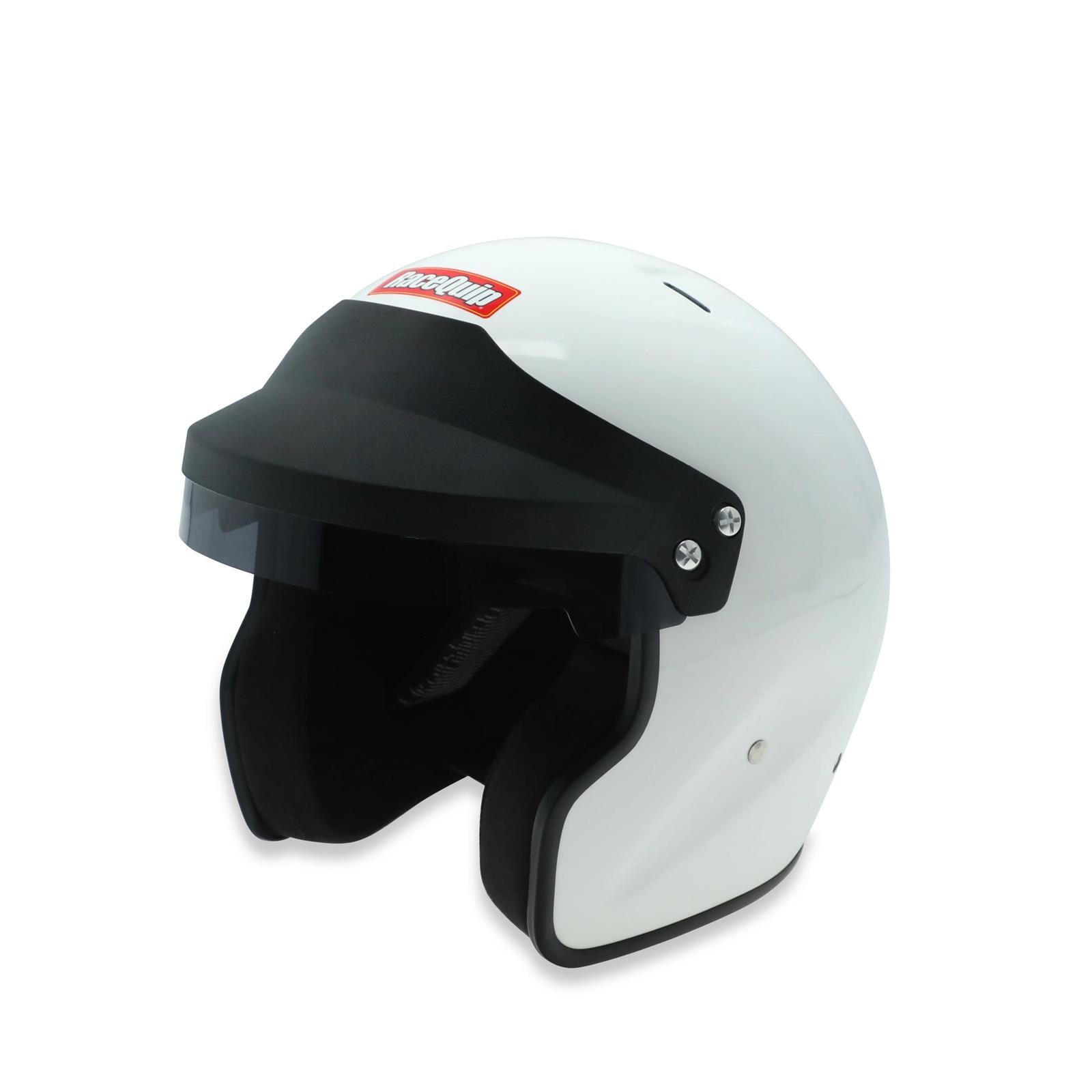 RaceQuip 257113RQP OF25 Open Face Helmet, White, Medium RaceQuip 257113RQP OF25 Open Face Helmet, White, Medium