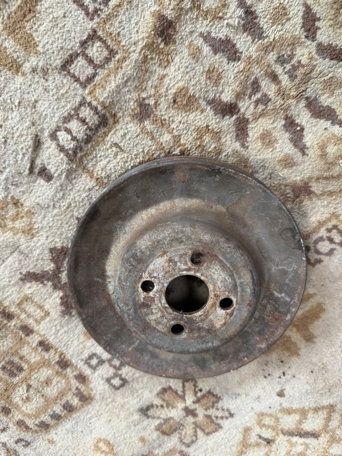 1955 Oldsmobile Rocket V8 3 Groove Crankshaft Pulley Vintage OEM 1955 Oldsmobile Rocket V8 3 Groove Crankshaft Pulley Vintage OEM