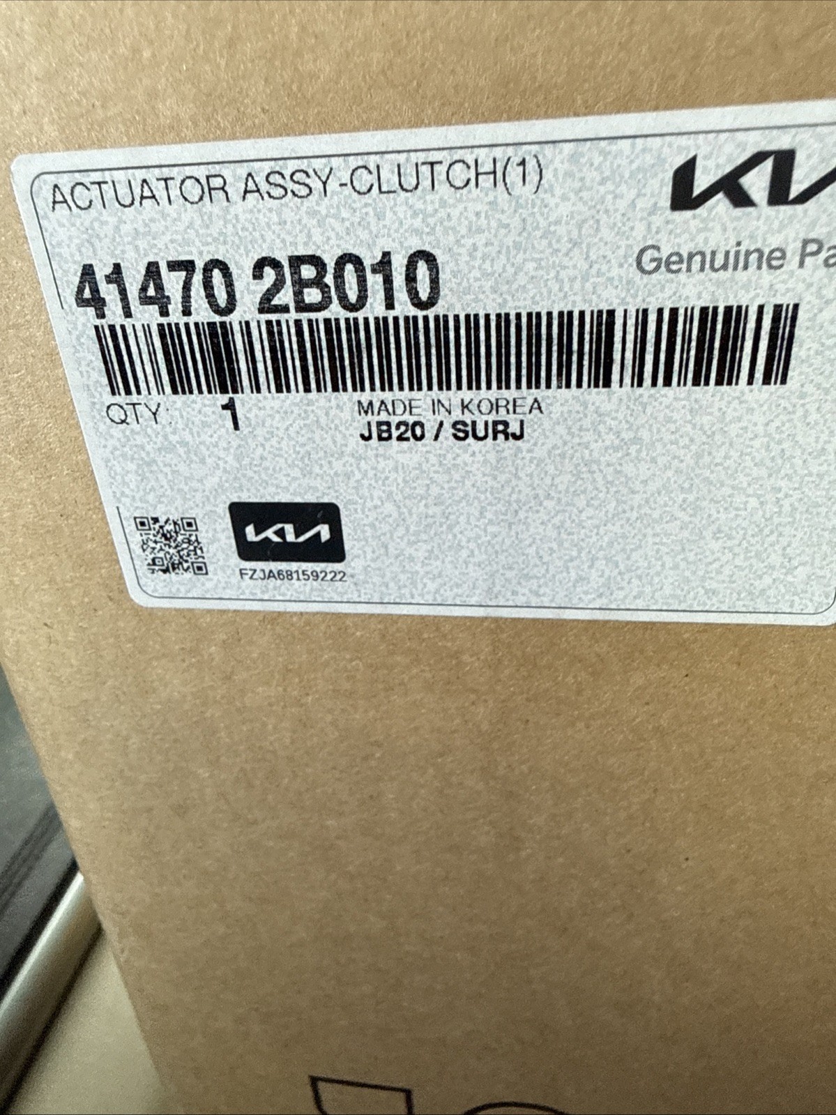 Kia 414702b010 Clutch Actuator Genuine Oem
