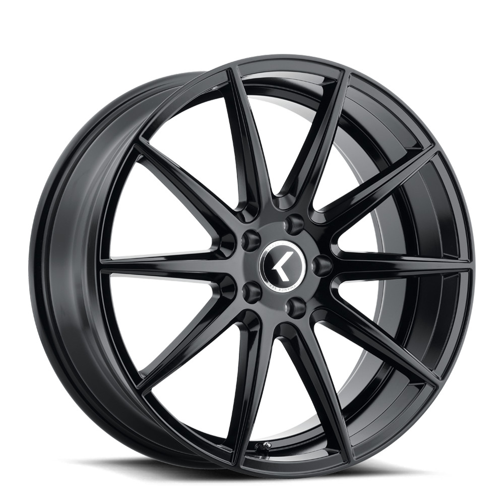 KRAZE COSMOS KR194 GLOSS BLACK 20X8.5 5-120 38MM 74.1MM