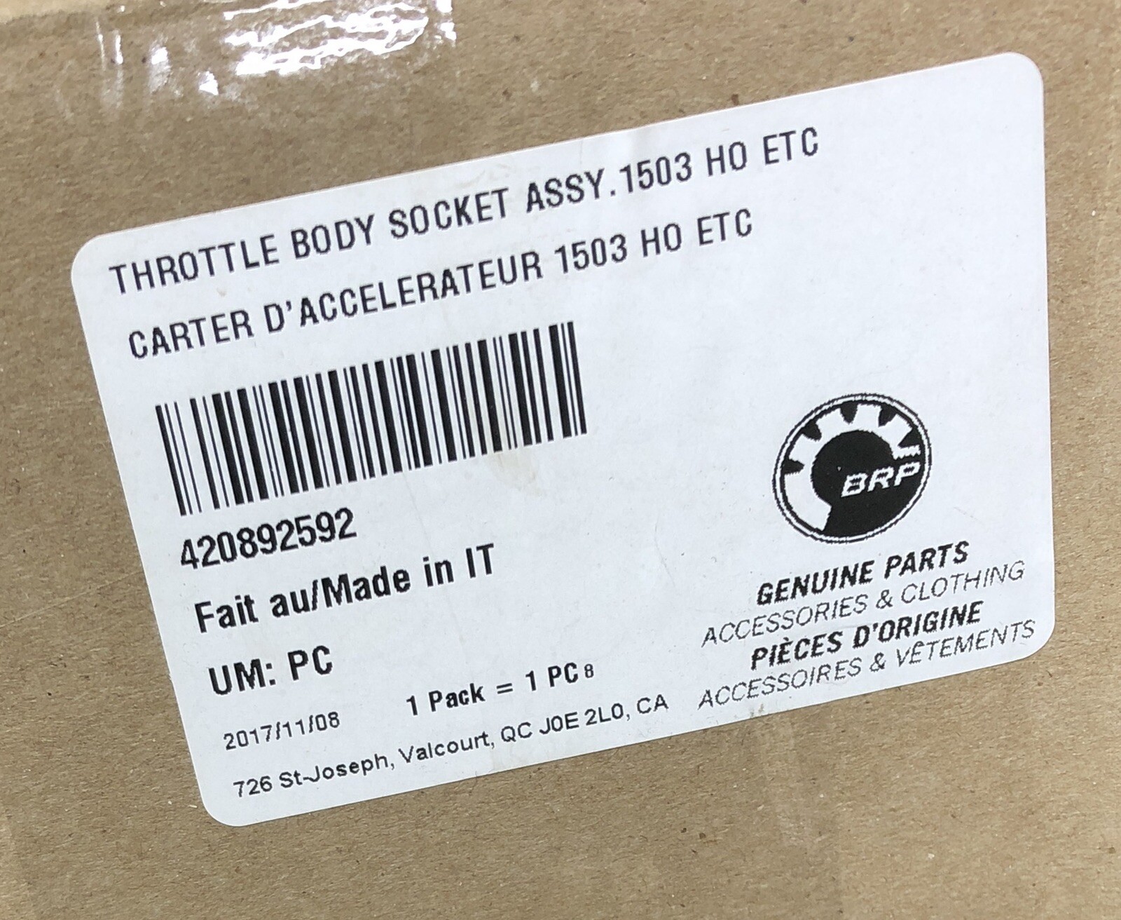 SEADOO 14-25 GTR, GTX LTD, WAKE PRO, RXP-X, RXT-X Throttle BODY420892592 OEM SEADOO 14-25 GTR, GTX LTD, WAKE PRO, RXP-X, RXT-X Throttle BODY420892592 OEM