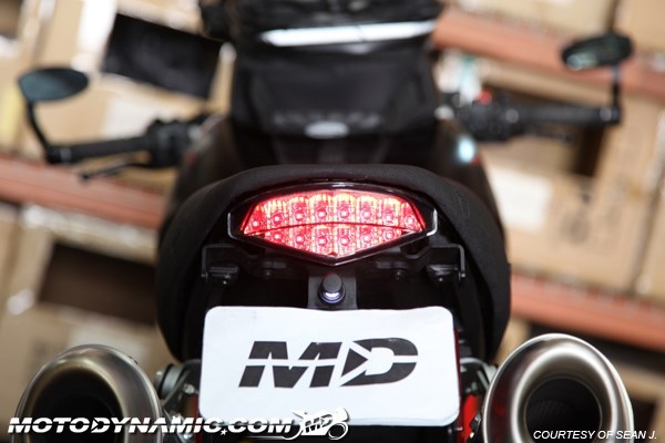 fit 09-14 Ducati Monster 696 796 1100 SEQUENTIAL Signal LED Tail Light SMOKE
