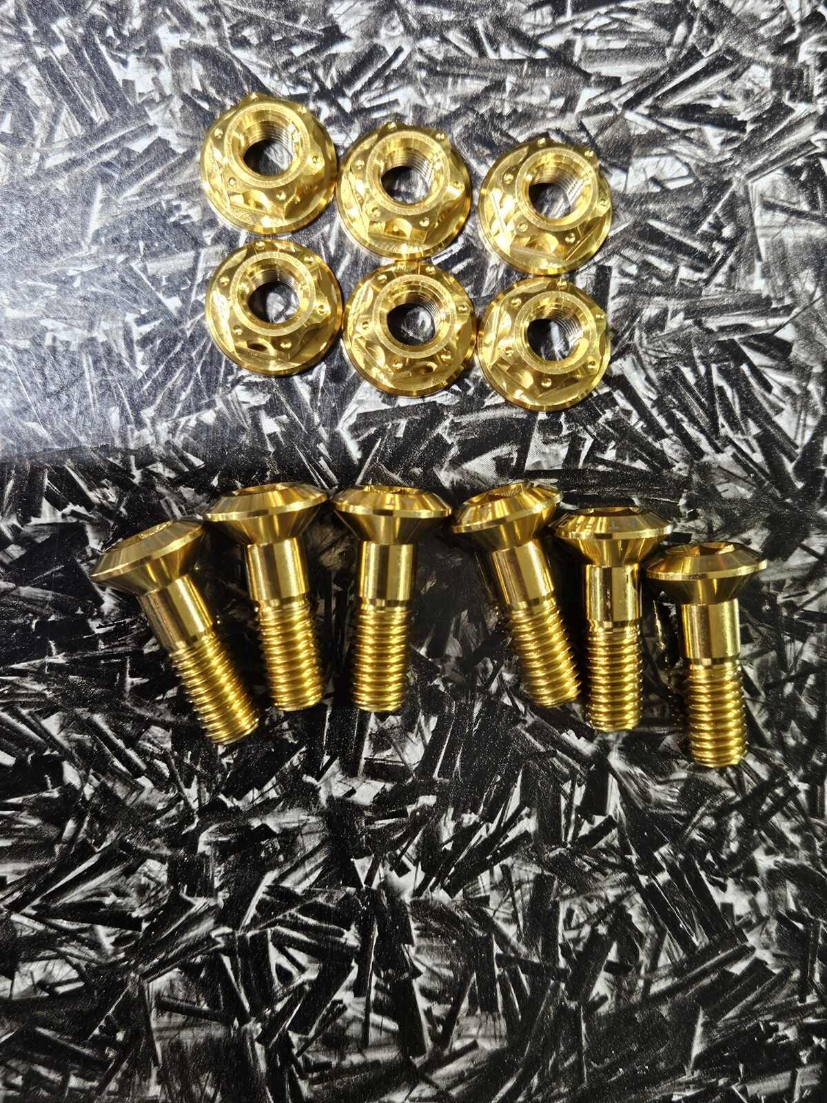 Titanium FR Sprocket Bolts + Nuts  12PCS KTM 690 500 450 350 250