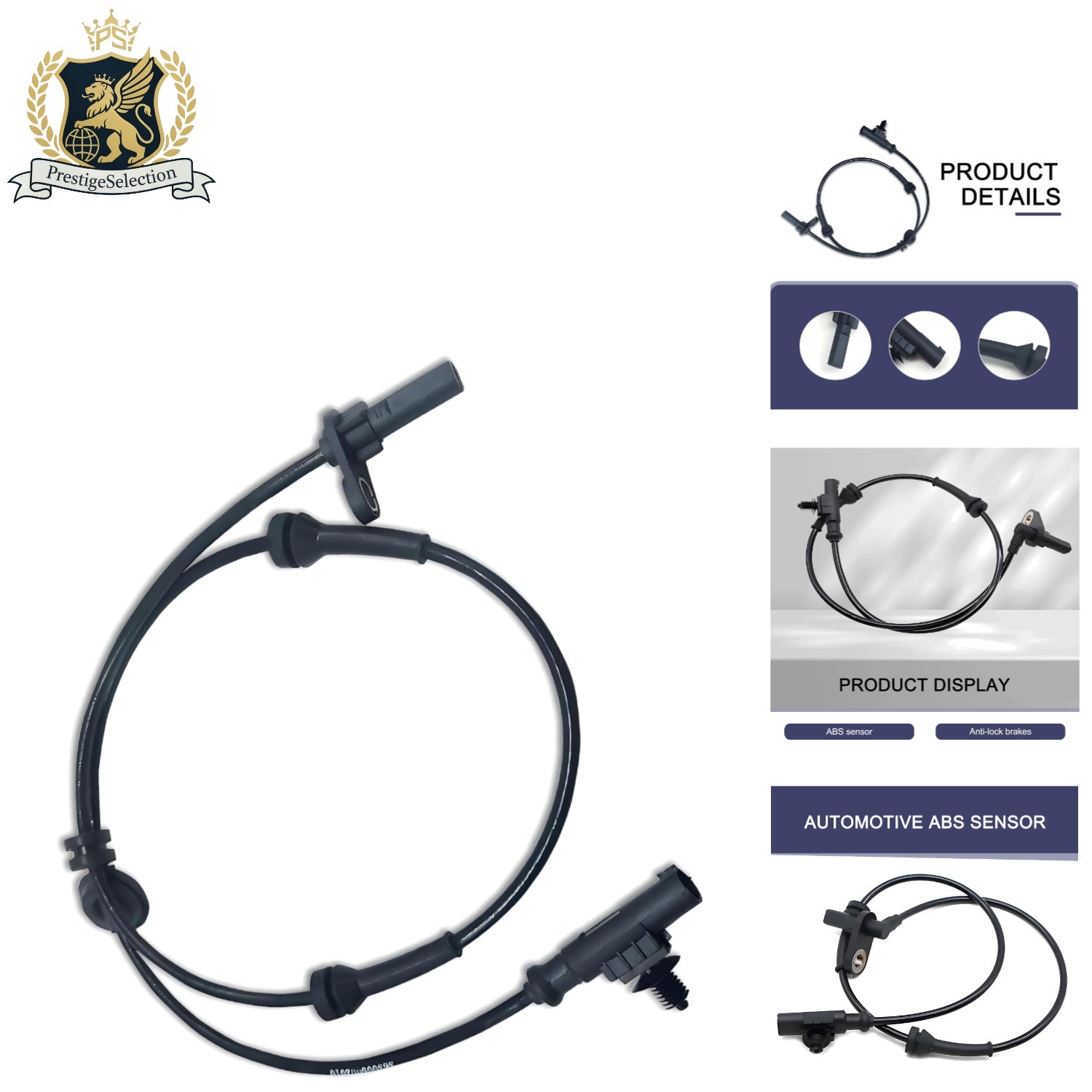 Car Wheel Speed Sensor - High Temp Resistance Rear Left ABS Part for Ram 1500