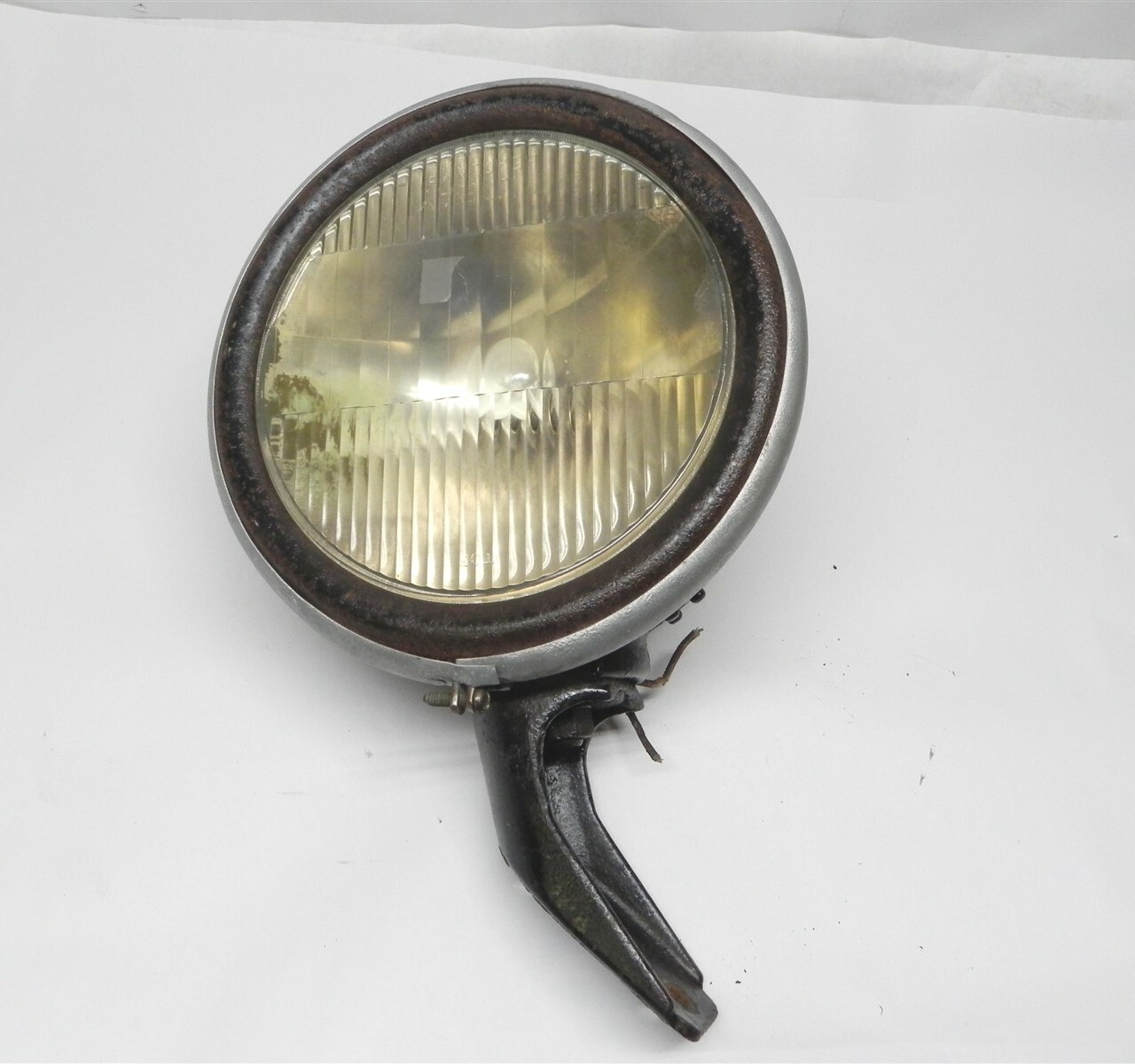 1920s STUDEBAKER VINTAGE ORIGINAL HEADLIGHT TILT RAY WITH BRACKET #2FC212 NICE