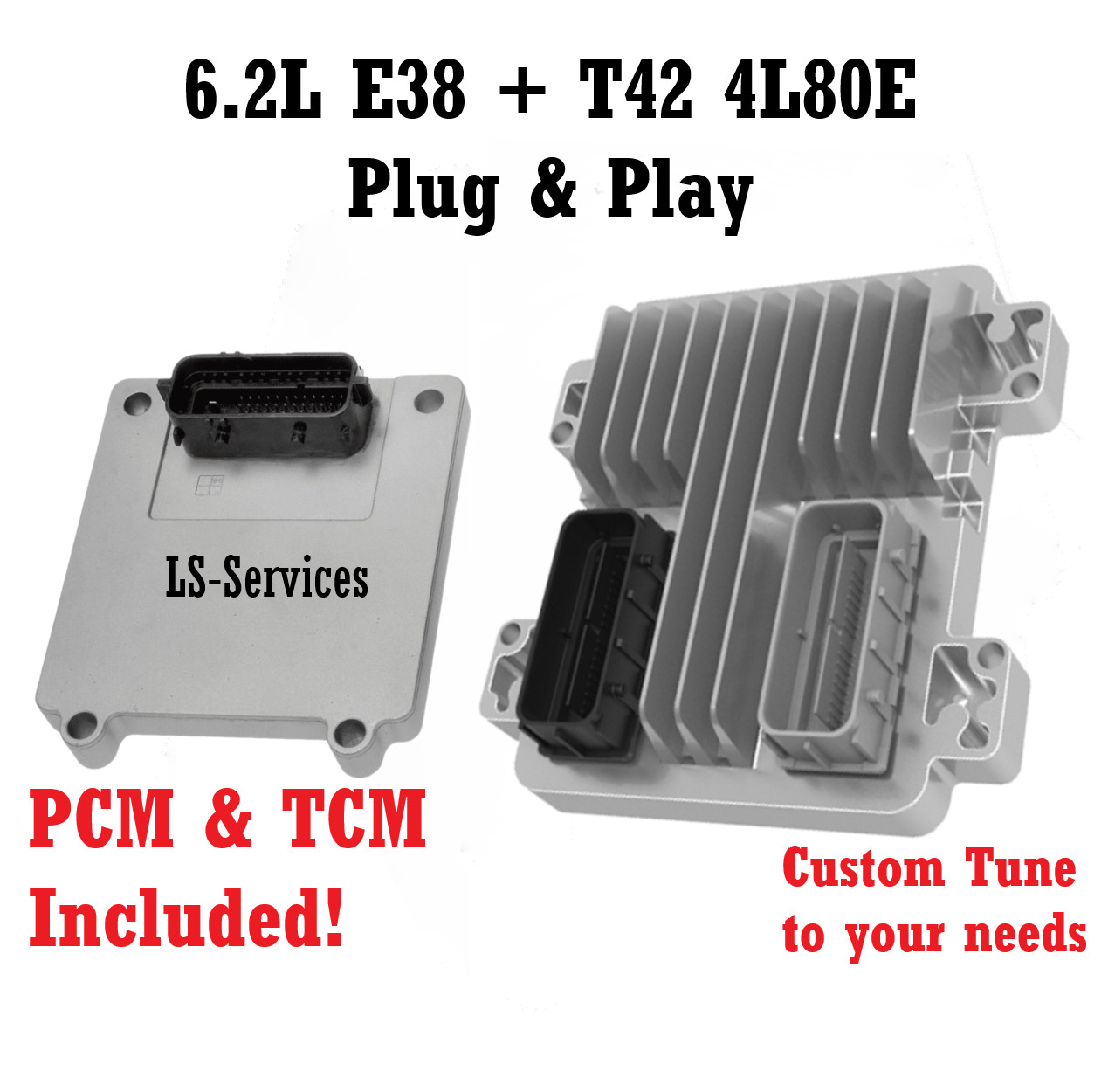 Gen 4 LS E38 ECM + T42 TCM | Plug & Play 6.0 6.2L 4L80E | 58X LS Swap Ready