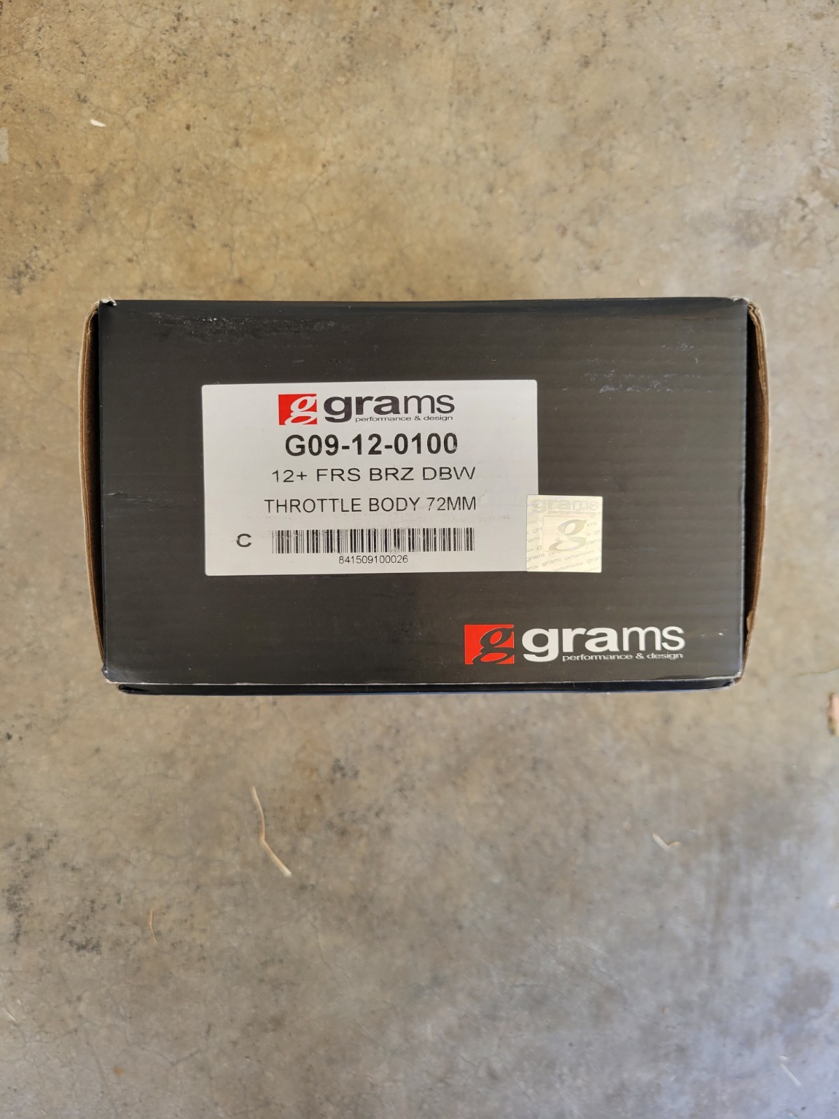 GRAMS PERFORMANCE 72MM THROTTLE BODY 2012+ SCION FRS SUBARU BRZ G09-12-0100 GRAMS PERFORMANCE 72MM THROTTLE BODY 2012+ SCION FRS SUBARU BRZ G09-12-0100