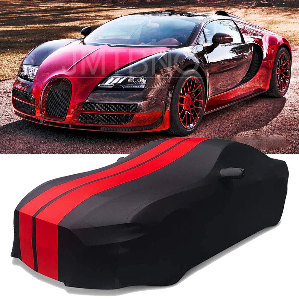 For Bugatti Veyron 16.4 2006-2015 Indoor Car Cover Satin Stretch Dust Protector
