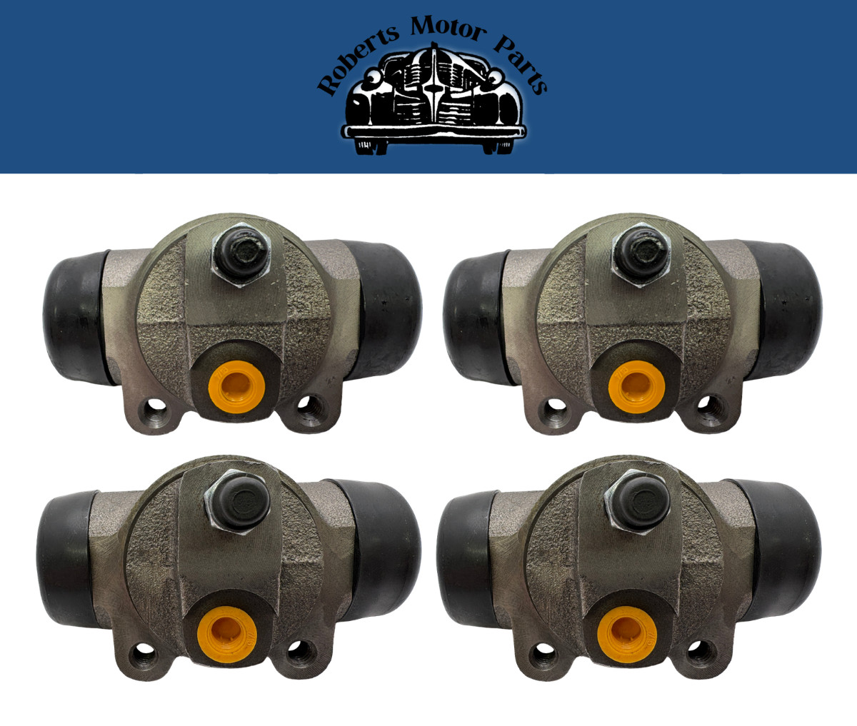 New Wheel Cylinder Set of 4 For 1937-1941 Plymouth & 1/2 Ton Fargo Truck Models