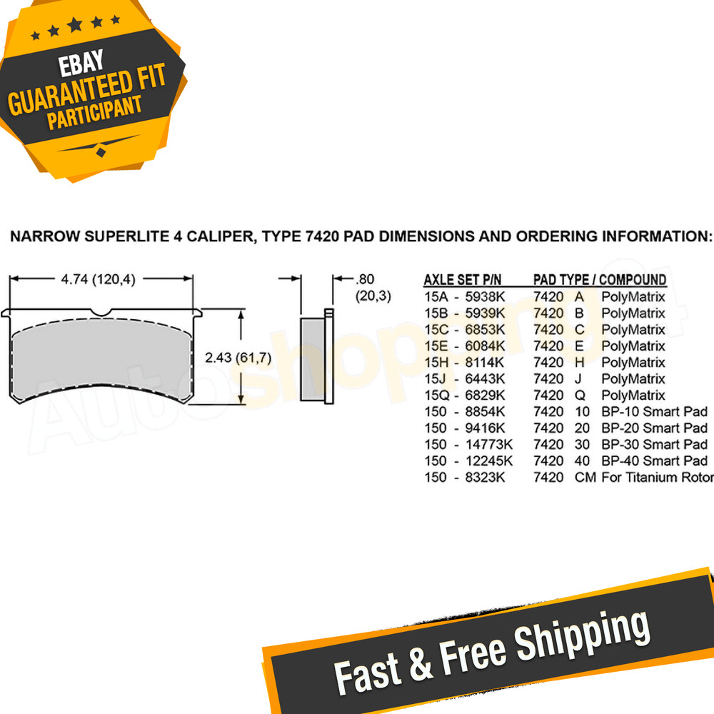 Wilwood 120-11329 Forged Superlite Internal 4 Caliper