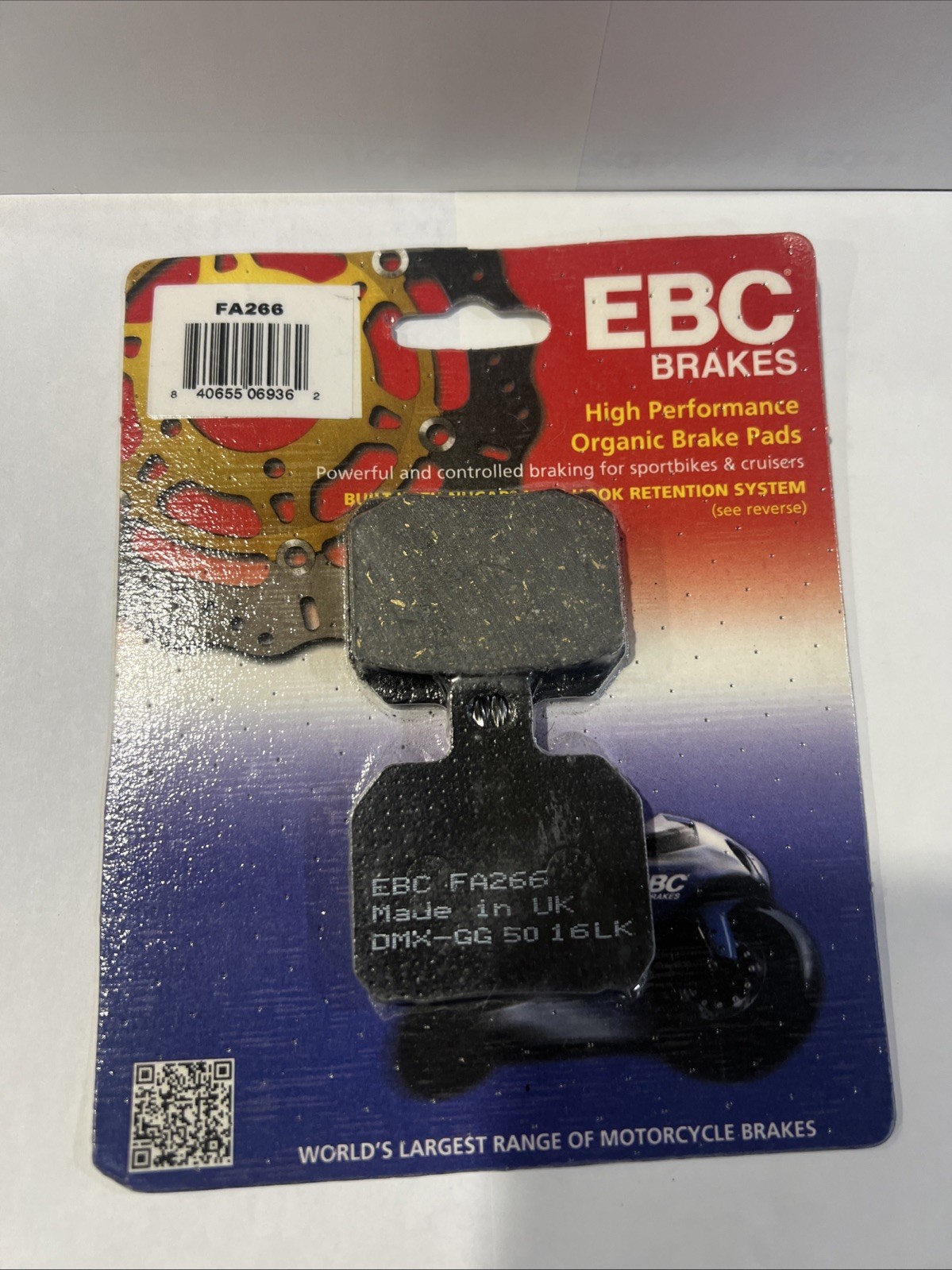 EBC Organic Brake Pads - FA266 EBC Organic Brake Pads - FA266
