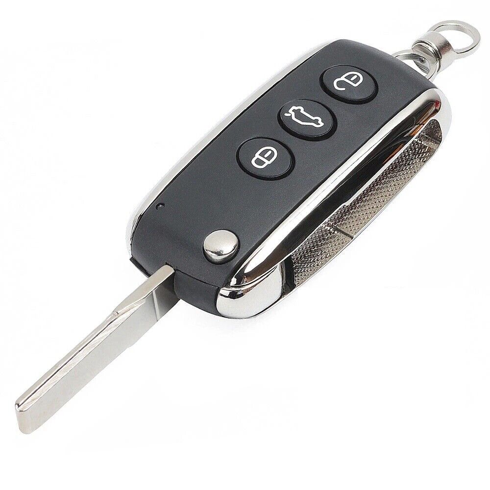 for Bentley Continental GT Continental Flying Spur Flip Remote key Case 3 Button