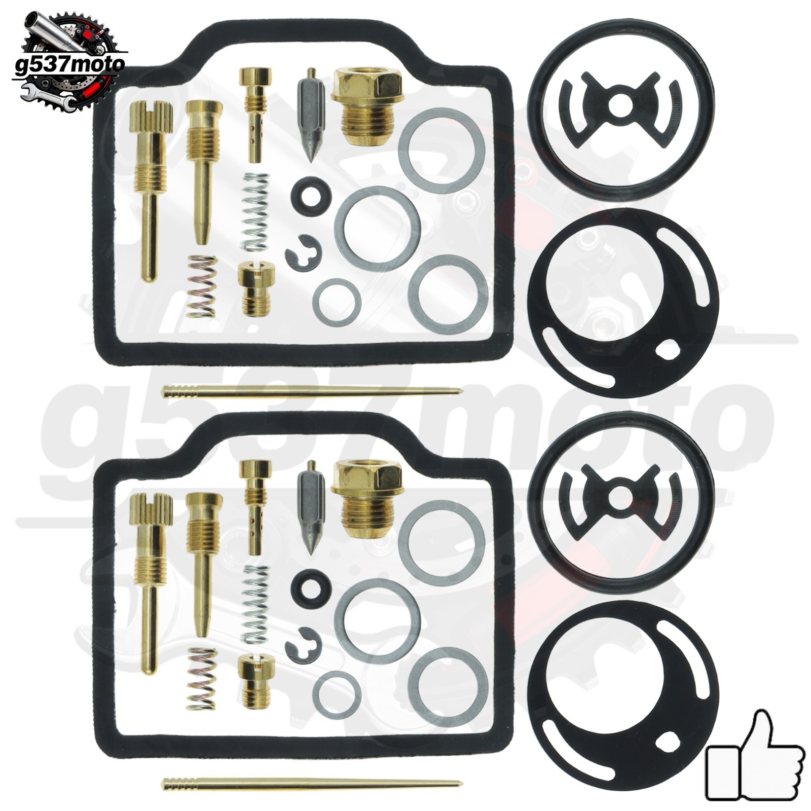 2Sets Carburetor Repair Rebuild Kit For 62-65 CL72 Scrambler 250 Jet Gasket -US