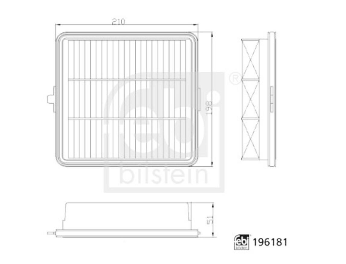 FEBI Air Filter For HYUNDAI Kona 23- 28113-BE000