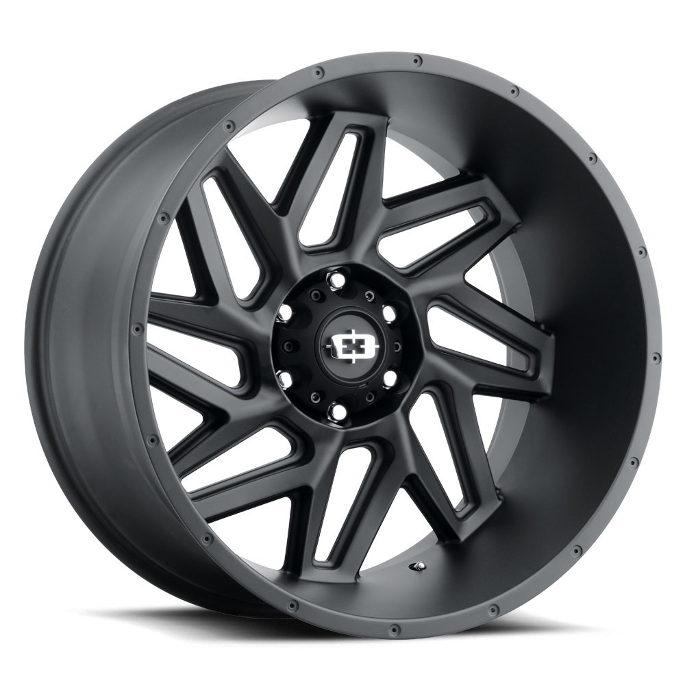 One 20x12 Vision 361 Spyder 8x170 -51 Black Wheel Rim 125.2