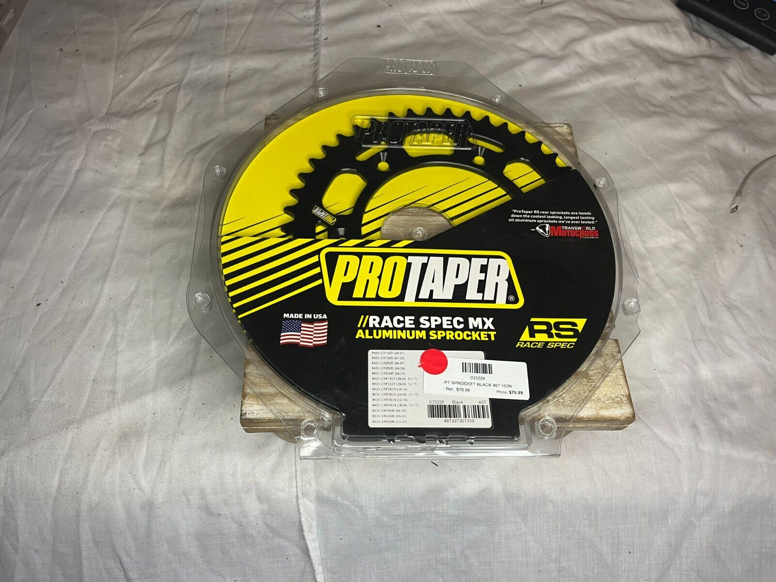 ProTaper Race Spec RS Rear Sprocket 46T Black #033229 for Honda