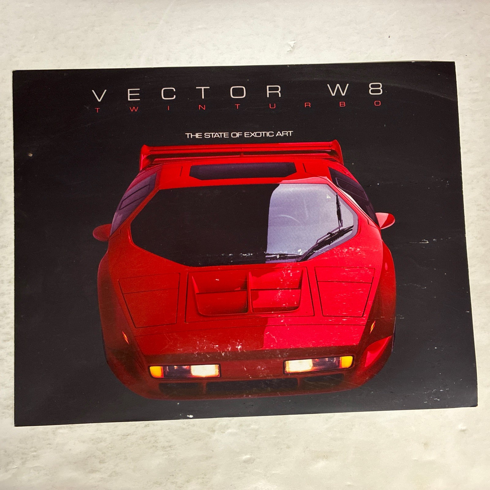 1992 Vector W8 Technical Data Sheet Brochure